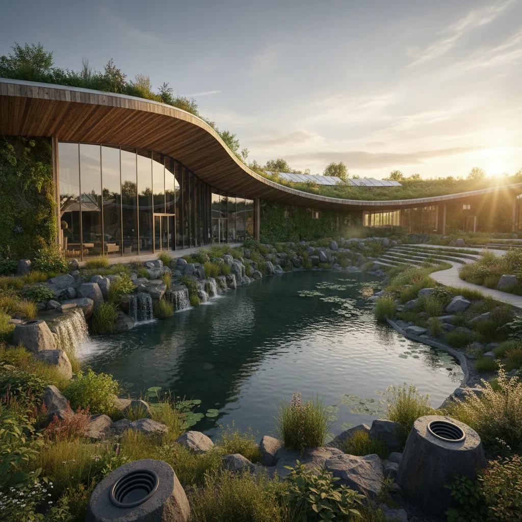 AI-generated eco-friendly architectural visualization