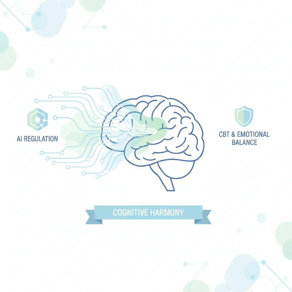 Infographic of AI regulating brain pathways