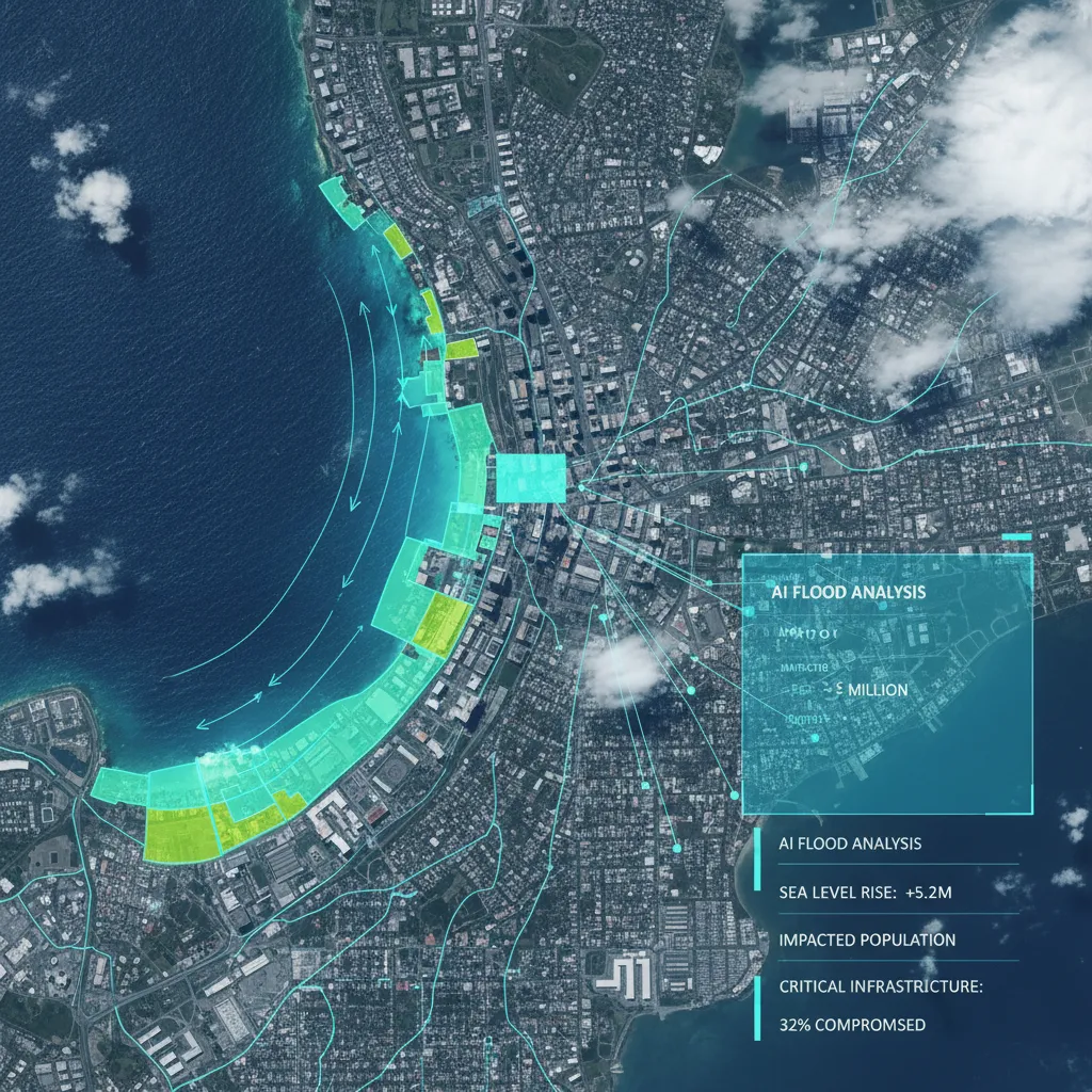AI flood prediction map
