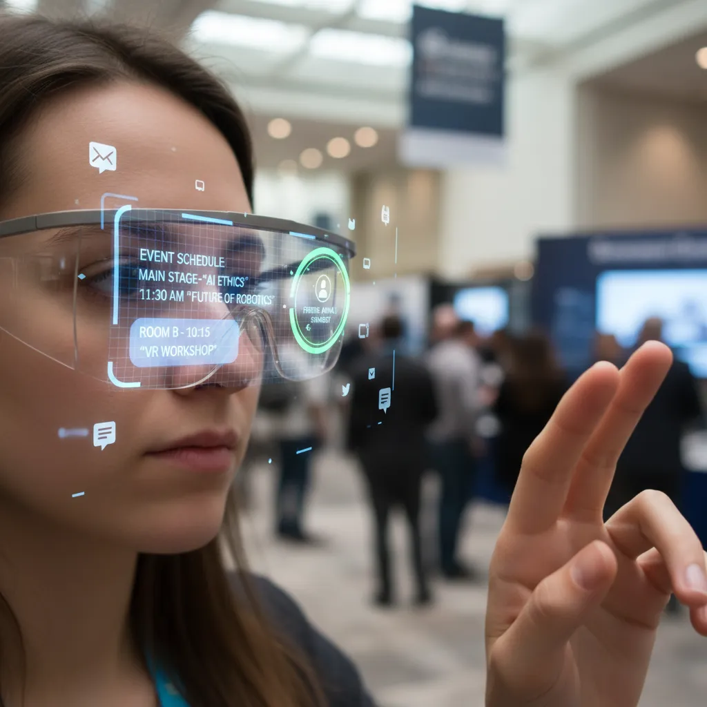 Smart glasses with AI augmented reality overlay