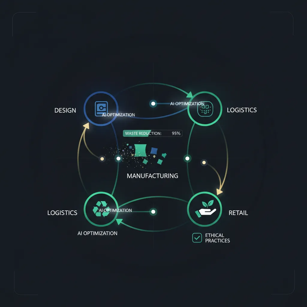 AI algorithms optimizing fashion supply chain.