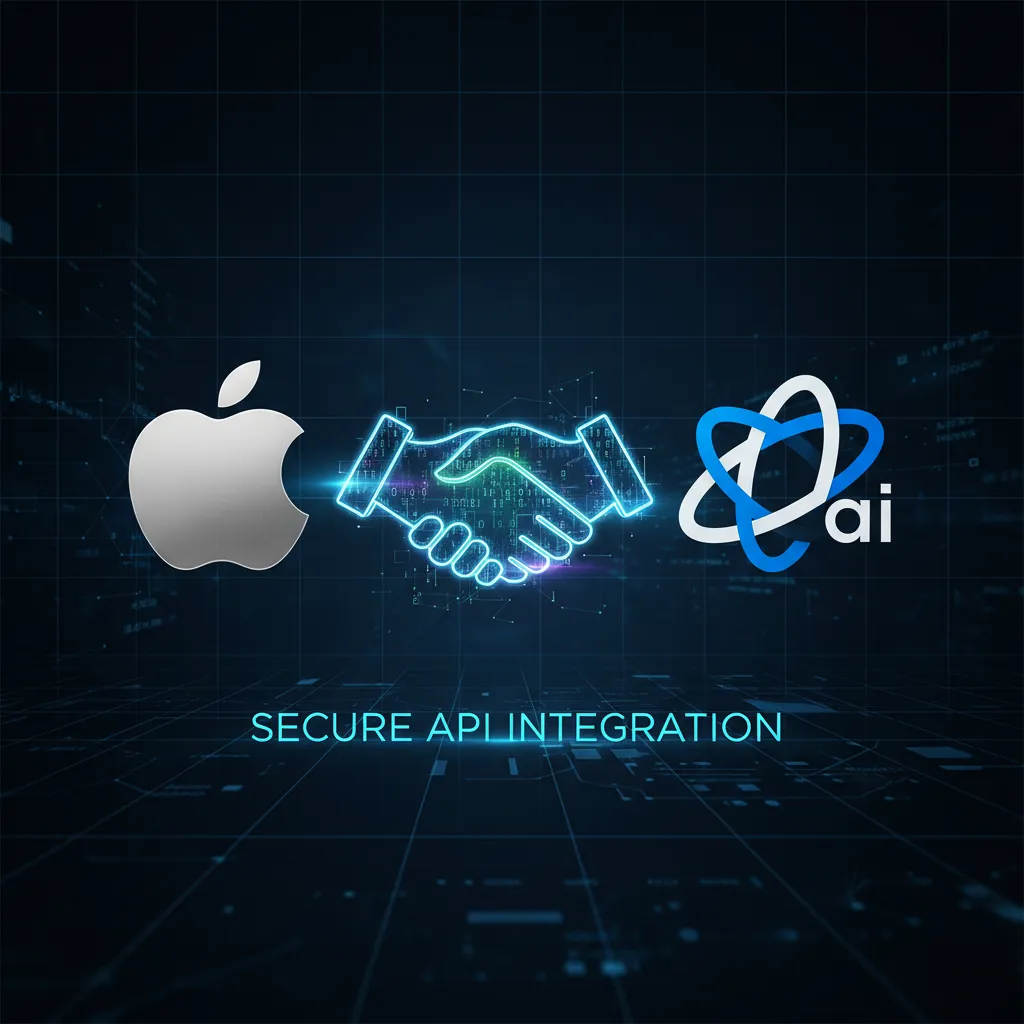Illustration of the Apple and OpenAI partnership for ChatGPT integration in iOS 18.