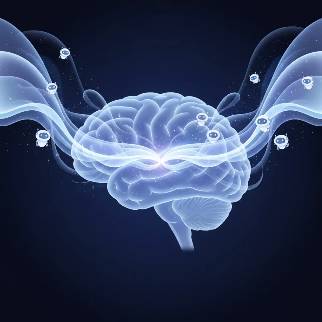 AI assisting brain activity for emotional balance