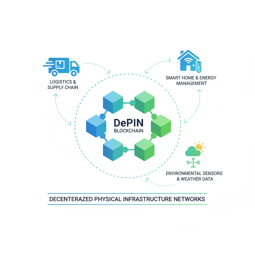Infographic of diverse DePIN applications