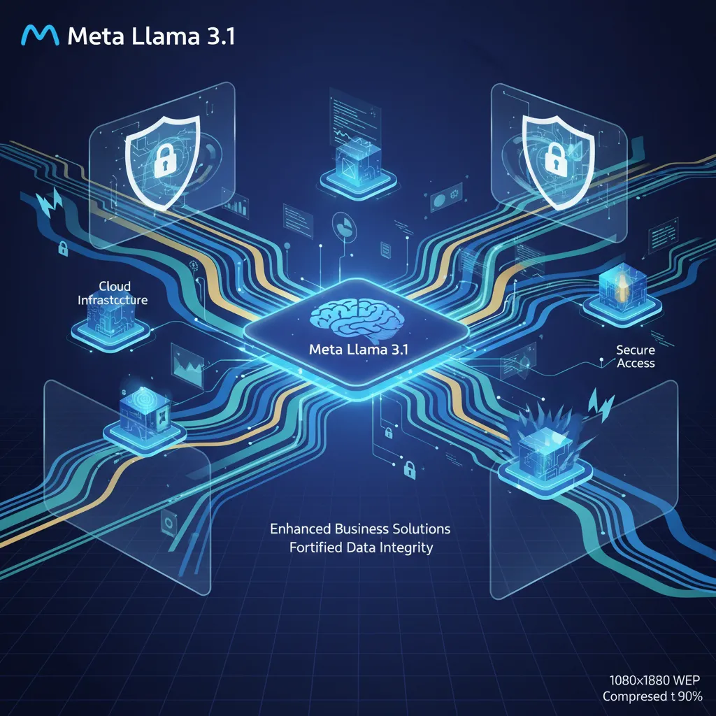 Secure enterprise network with Llama 3.1 integration