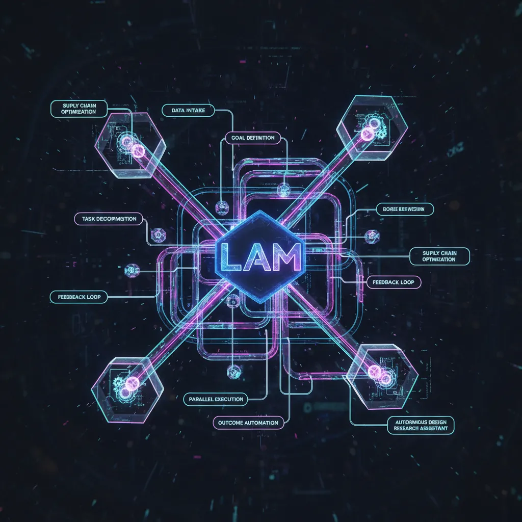 Abstract visual of Large Action Model