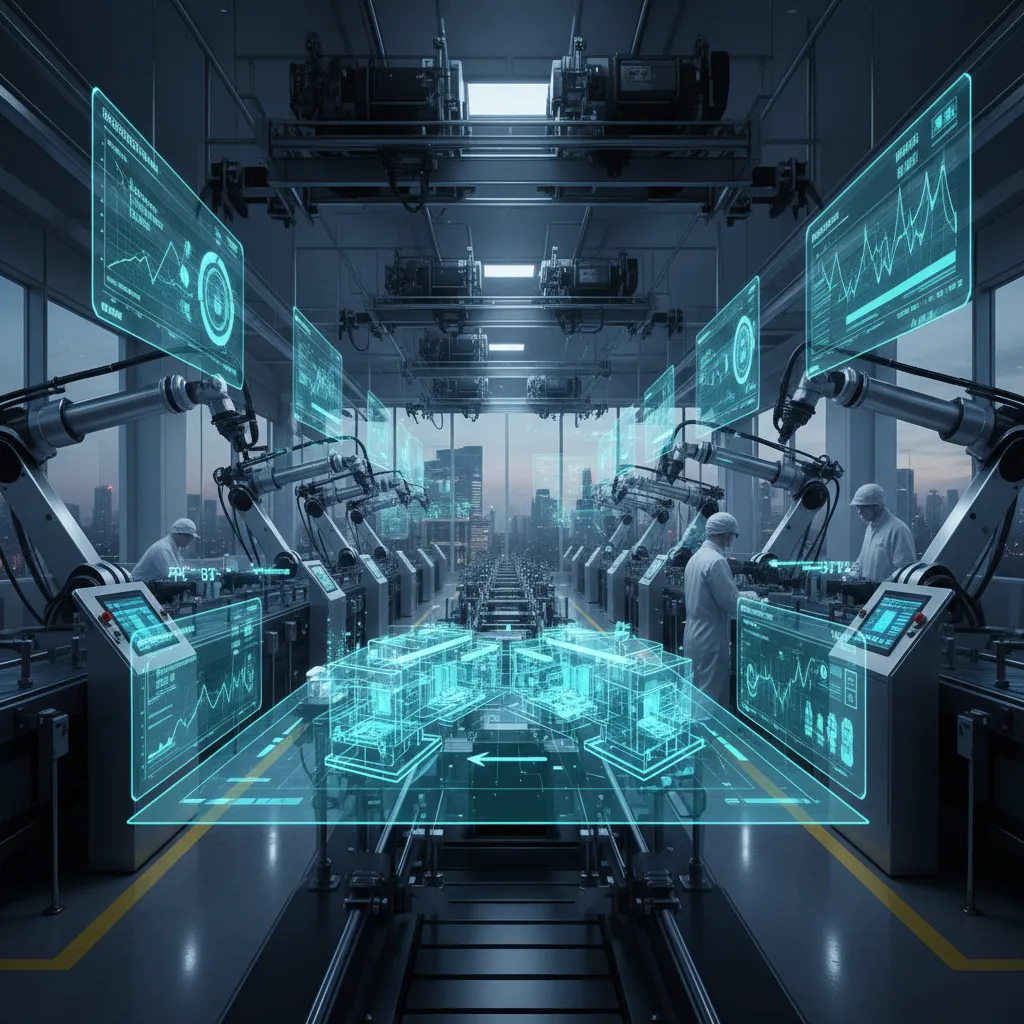 AI-powered digital twin optimizing factory production