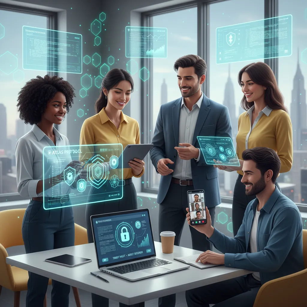 People using secure DeFi applications on multiple devices