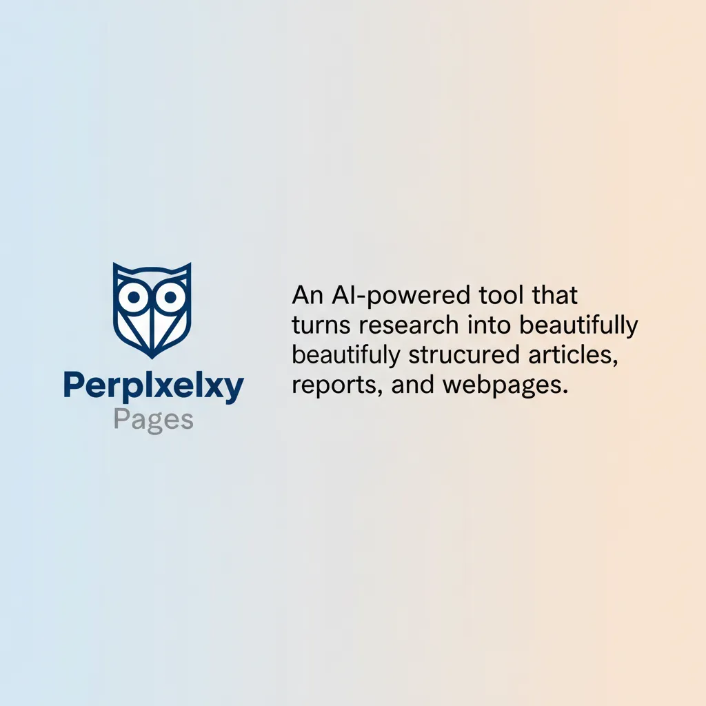 A graphic explaining what Perplexity Pages is.